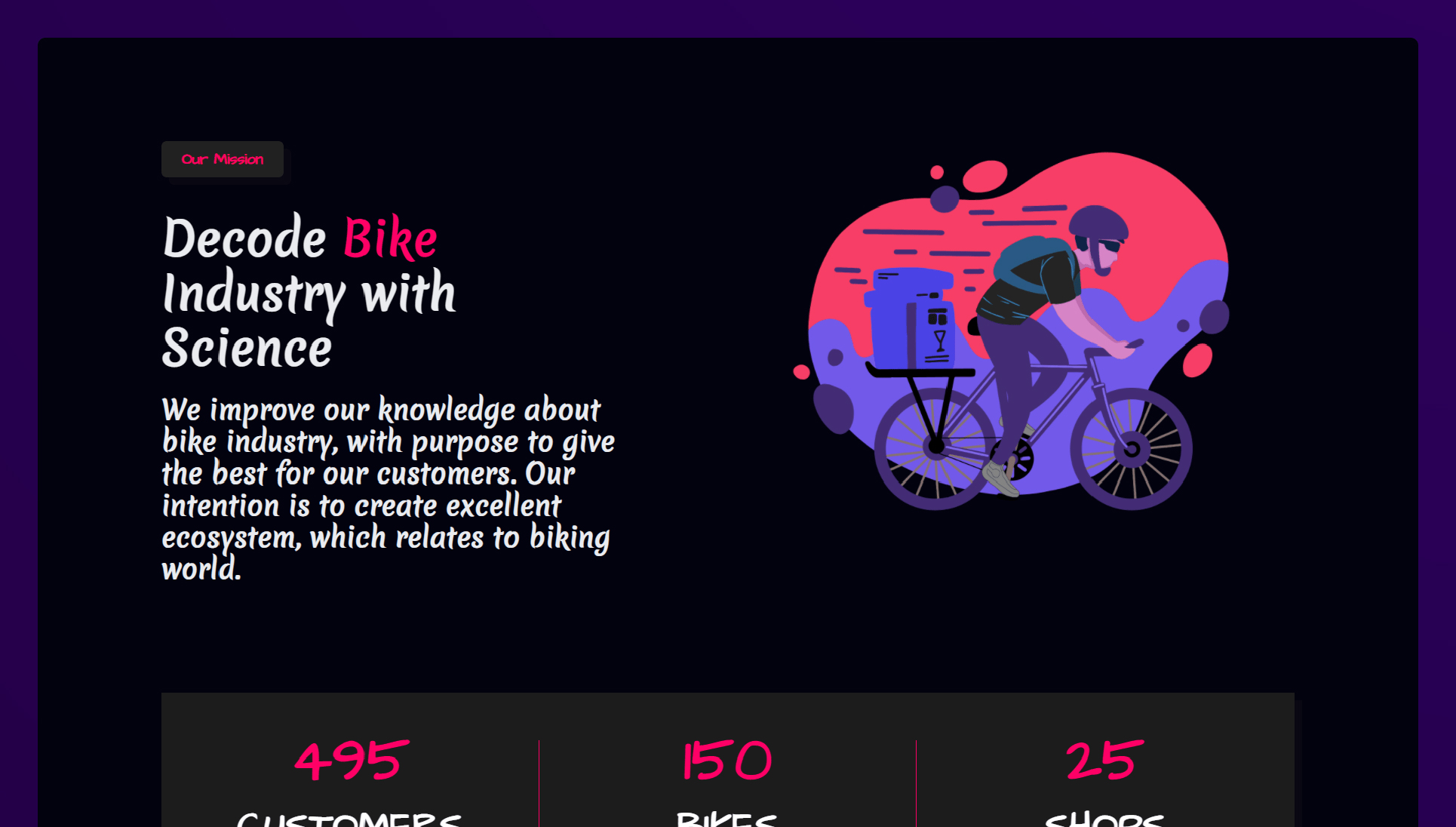 Section About - Learn